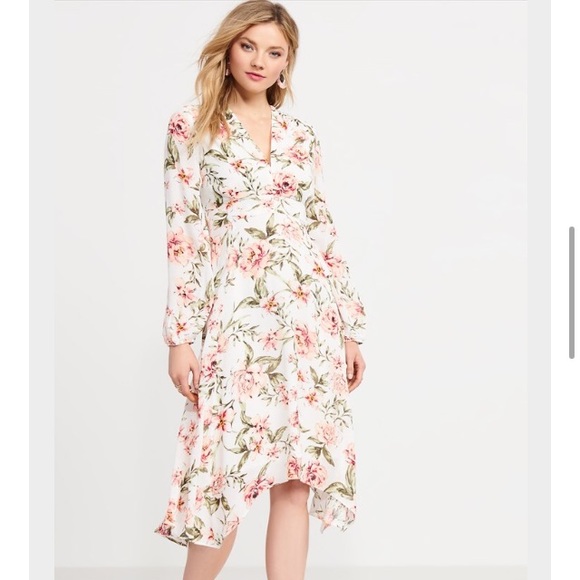 Floral Midi Dress Empire Waist Dynamite - Picture 1 of 5